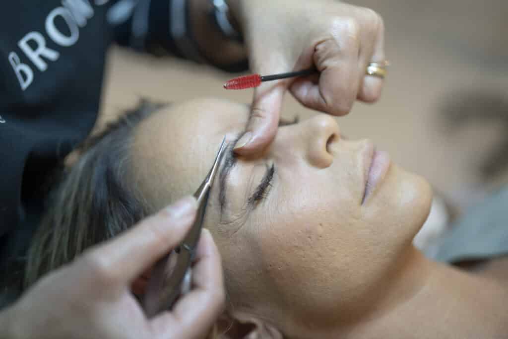 Woman Receives Brow Lifting